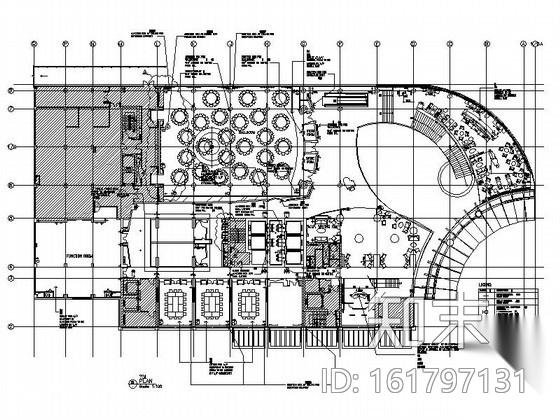 [上海]五星级酒店宴会大厅施工图施工图下载【ID:161797131】