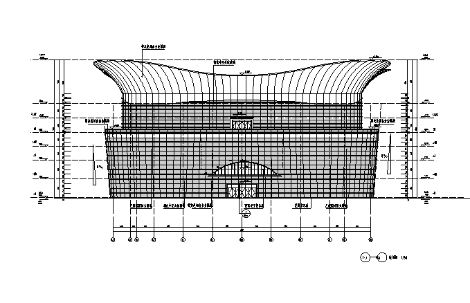 [上海]高层框架剪力墙结构商业办公综合楼建筑施工图cad施工图下载【ID:149954161】