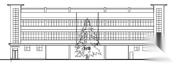 某市四层急救中心建筑方案设计cad施工图下载【ID:151593153】