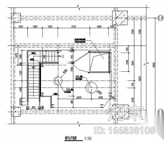 [甘肃]车间新增钢结构平台结构施工图cad施工图下载【ID:166838108】