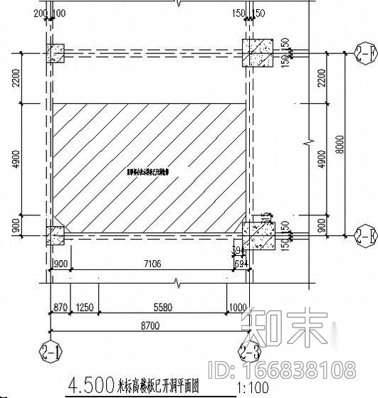 [甘肃]车间新增钢结构平台结构施工图cad施工图下载【ID:166838108】