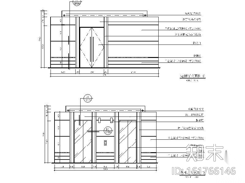 [盐田]某税务办公楼施工装修图cad施工图下载【ID:161766146】