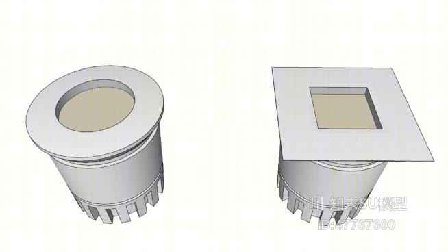 吸顶灯SU模型下载【ID:47767600】