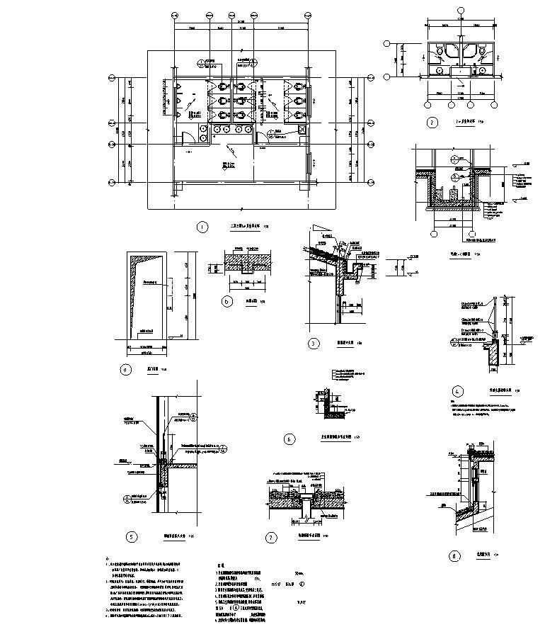 [宁夏]简欧风格职业学校别墅建筑施工图施工图下载【ID:149873199】