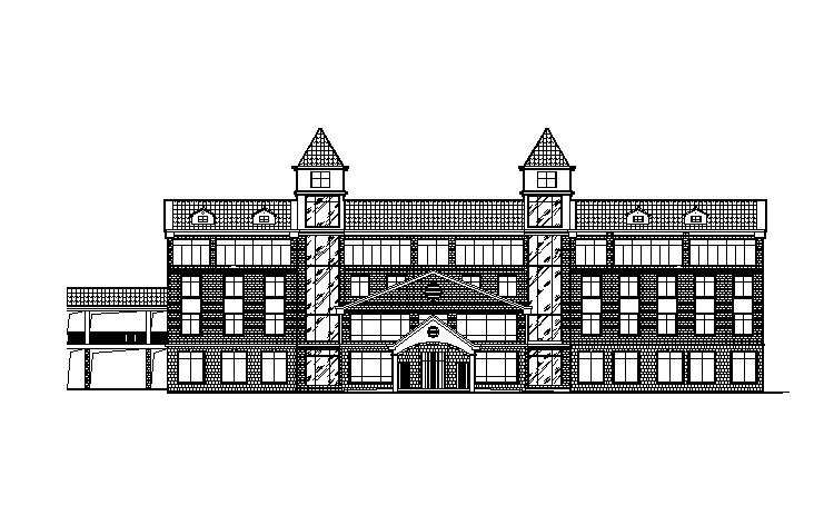 [宁夏]简欧风格职业学校别墅建筑施工图施工图下载【ID:149873199】