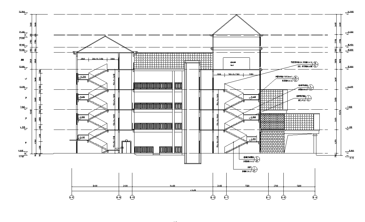 [宁夏]简欧风格职业学校别墅建筑施工图施工图下载【ID:149873199】