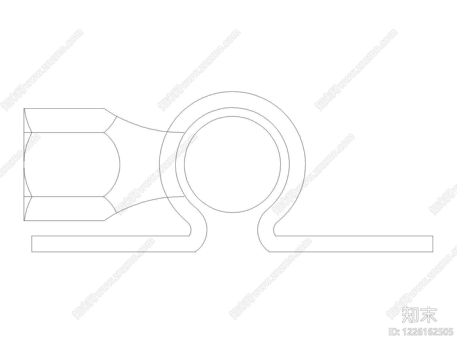 五金管件cad施工图下载【ID:1226162505】