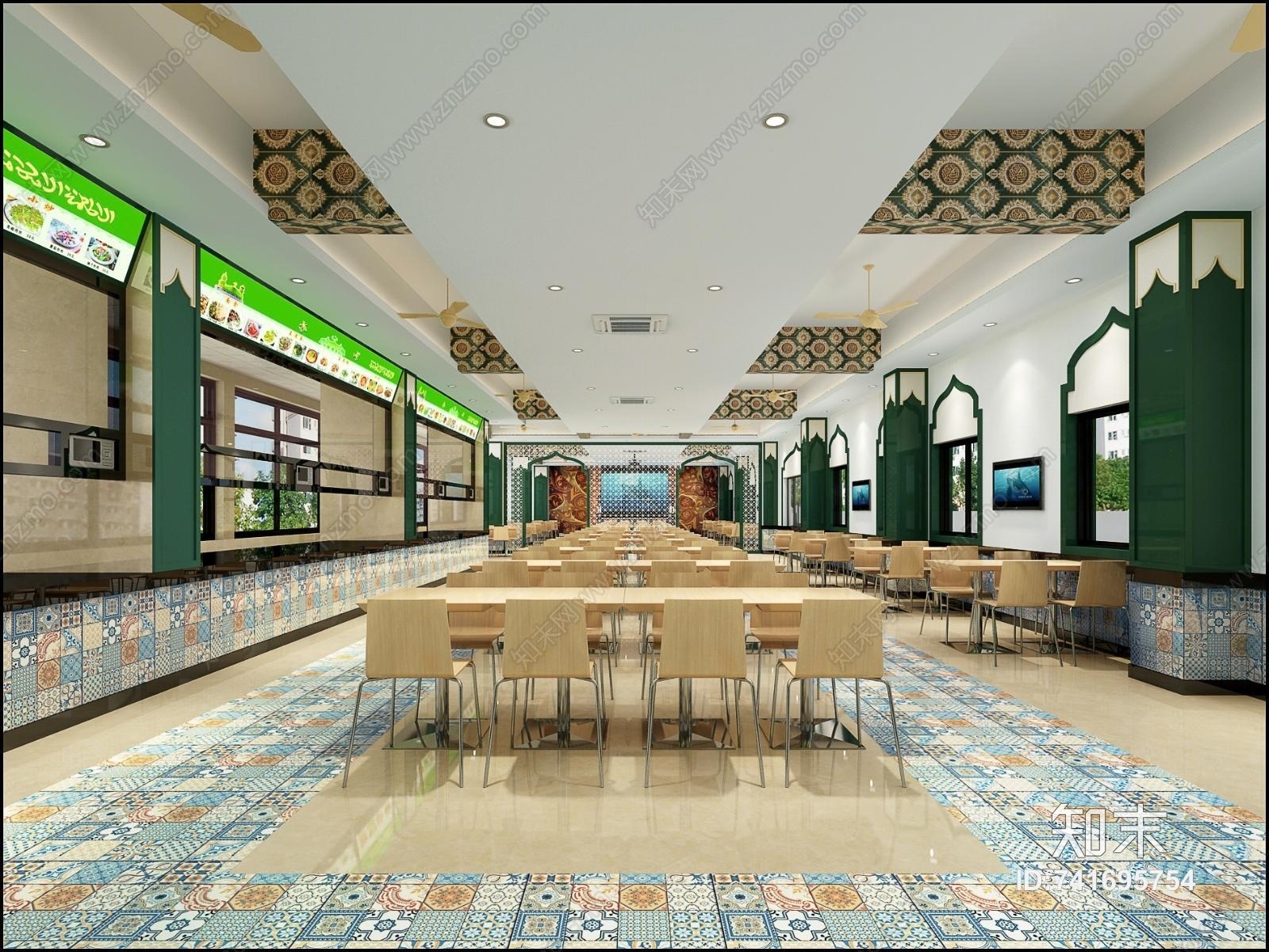 地中海清真食堂3D模型下载【ID:741695754】