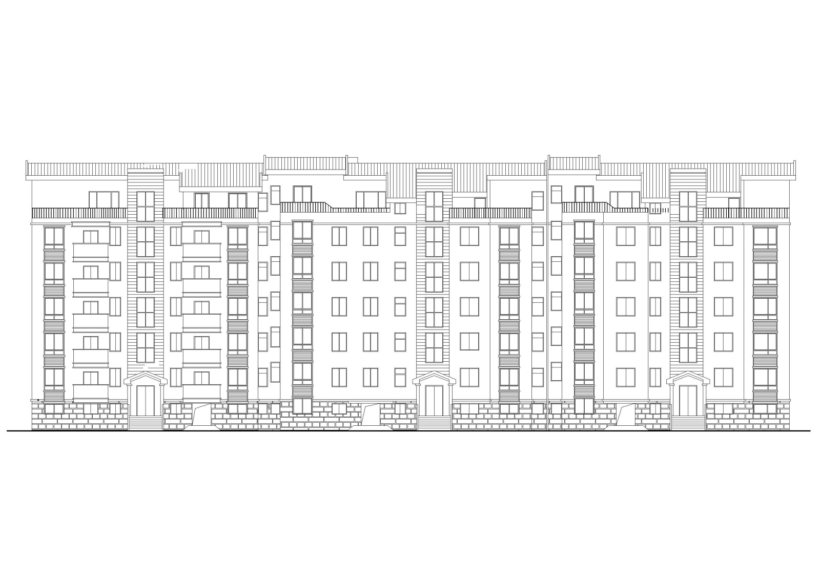 扬州某七层多层住宅建筑施工图施工图下载【ID:160729195】