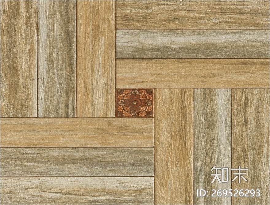 仿古拼花砖贴图下载【ID:269526293】