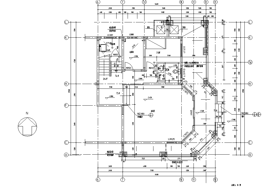 三层独栋别墅建筑施工图设计施工图下载【ID:149891108】