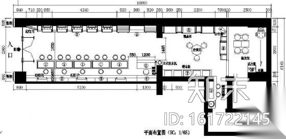 某眼镜店施工图下载【ID:161722145】