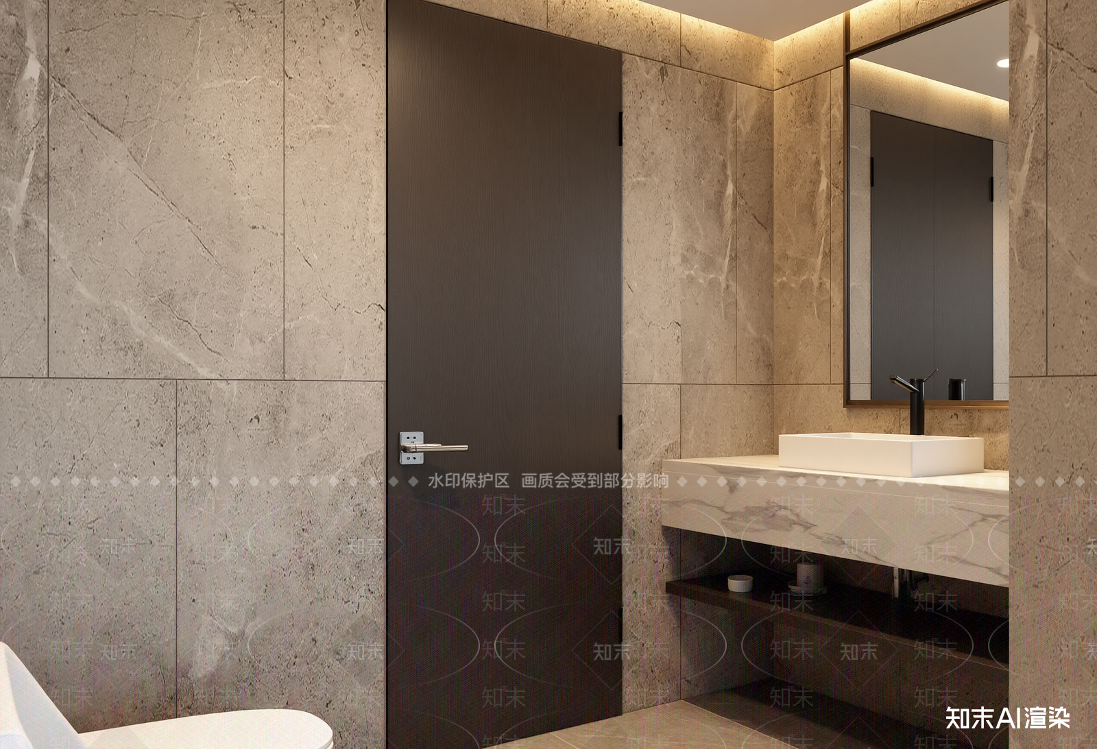 现代卫生间3D模型下载【ID:1214993618】