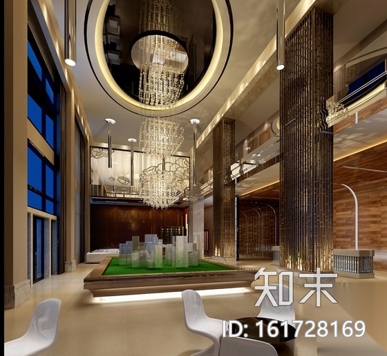 [河南]新新花园洋房区典雅欧式风格售楼处装修施工图cad施工图下载【ID:161728169】