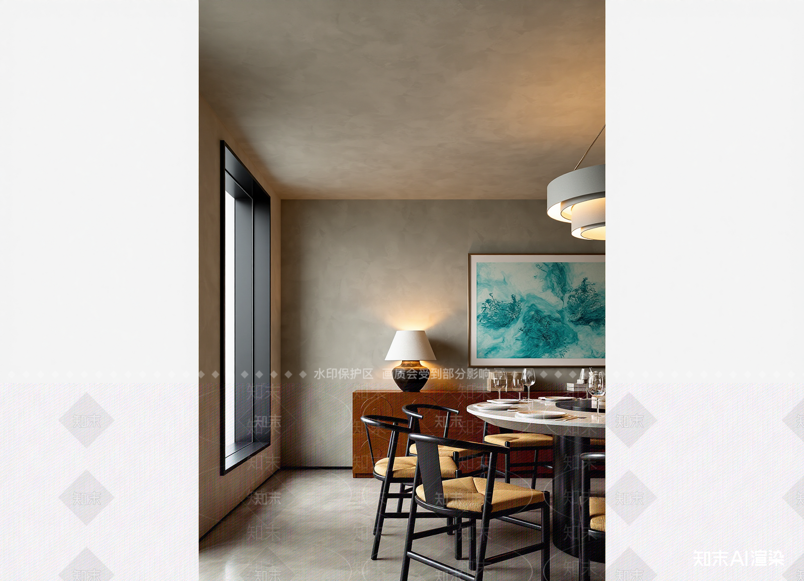现代西餐厅3D模型下载【ID:1214985235】