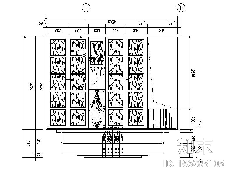 [北京]儒雅新中式2层别墅室内设计施工图（含效果图、实...cad施工图下载【ID:166285105】