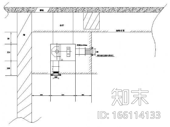 风机盘管及天花机安装示意图施工图下载【ID:166114133】