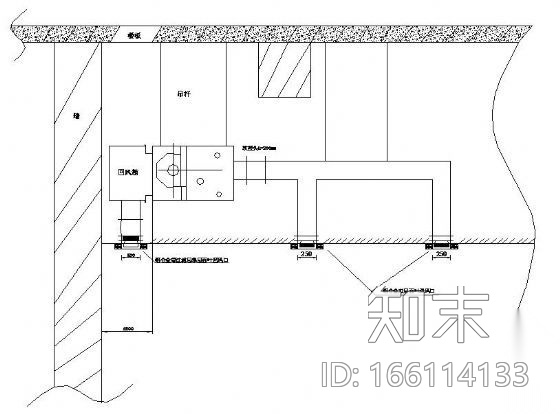 风机盘管及天花机安装示意图施工图下载【ID:166114133】