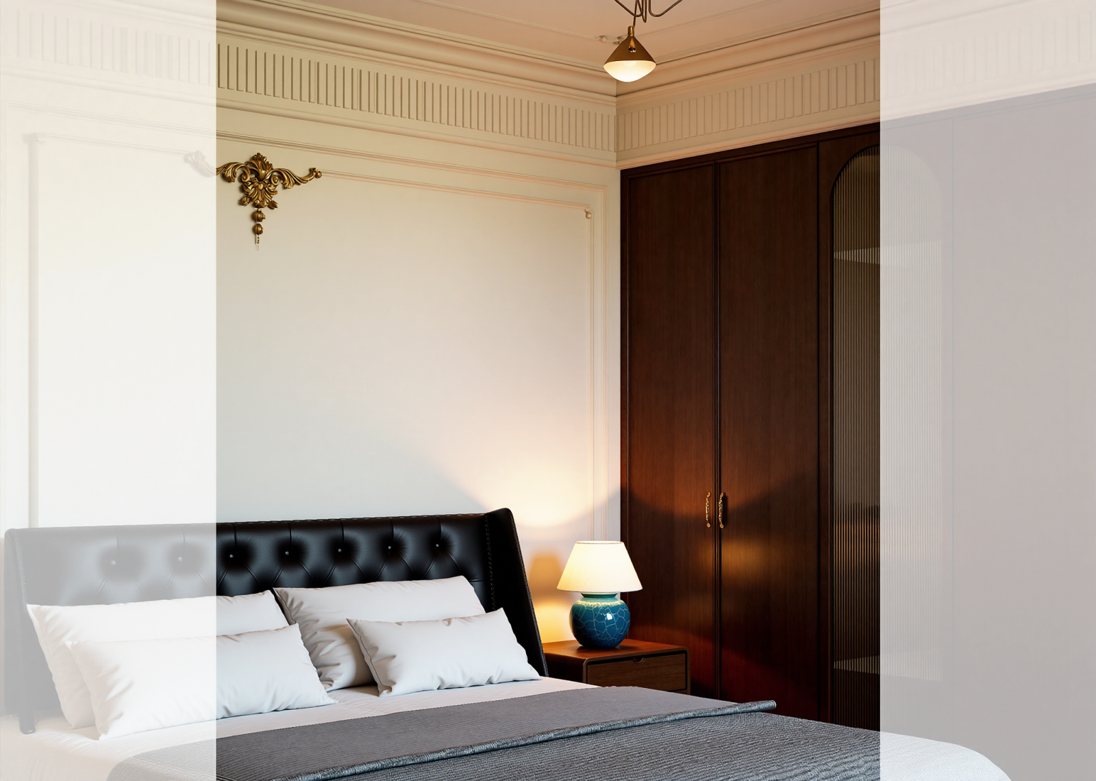 美式酒店客房3D模型下载【ID:1215076329】