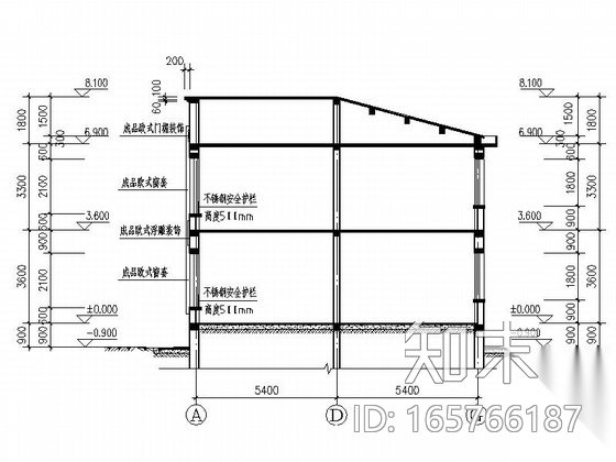 [毕业设计]两层现代风格私人独栋别墅设计施工图cad施工图下载【ID:165766187】