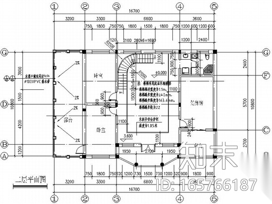 [毕业设计]两层现代风格私人独栋别墅设计施工图cad施工图下载【ID:165766187】