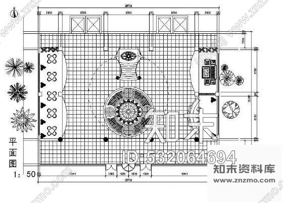 施工图大堂装修施工图cad施工图下载【ID:532064694】