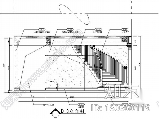 [上海]都市型别墅区美式风格两层别墅CAD装修施工图（含...cad施工图下载【ID:180360119】