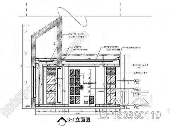 [上海]都市型别墅区美式风格两层别墅CAD装修施工图（含...cad施工图下载【ID:180360119】