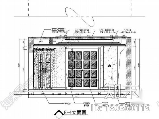 [上海]都市型别墅区美式风格两层别墅CAD装修施工图（含...cad施工图下载【ID:180360119】