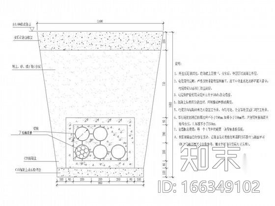 电缆入地工程施工图纸施工图下载【ID:166349102】