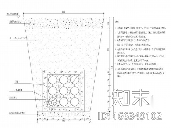 电缆入地工程施工图纸施工图下载【ID:166349102】