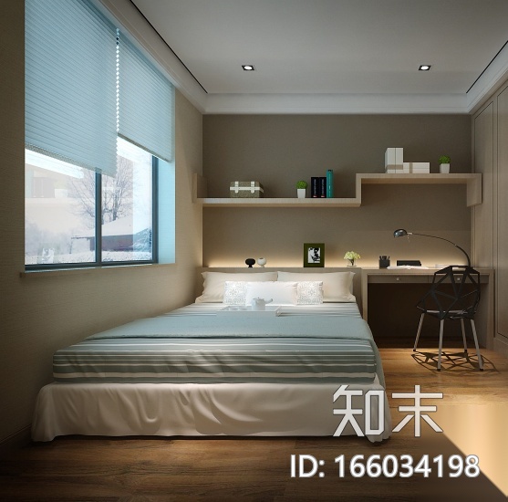 现代风格样板住宅设计CAD施工图（含效果图）cad施工图下载【ID:166034198】