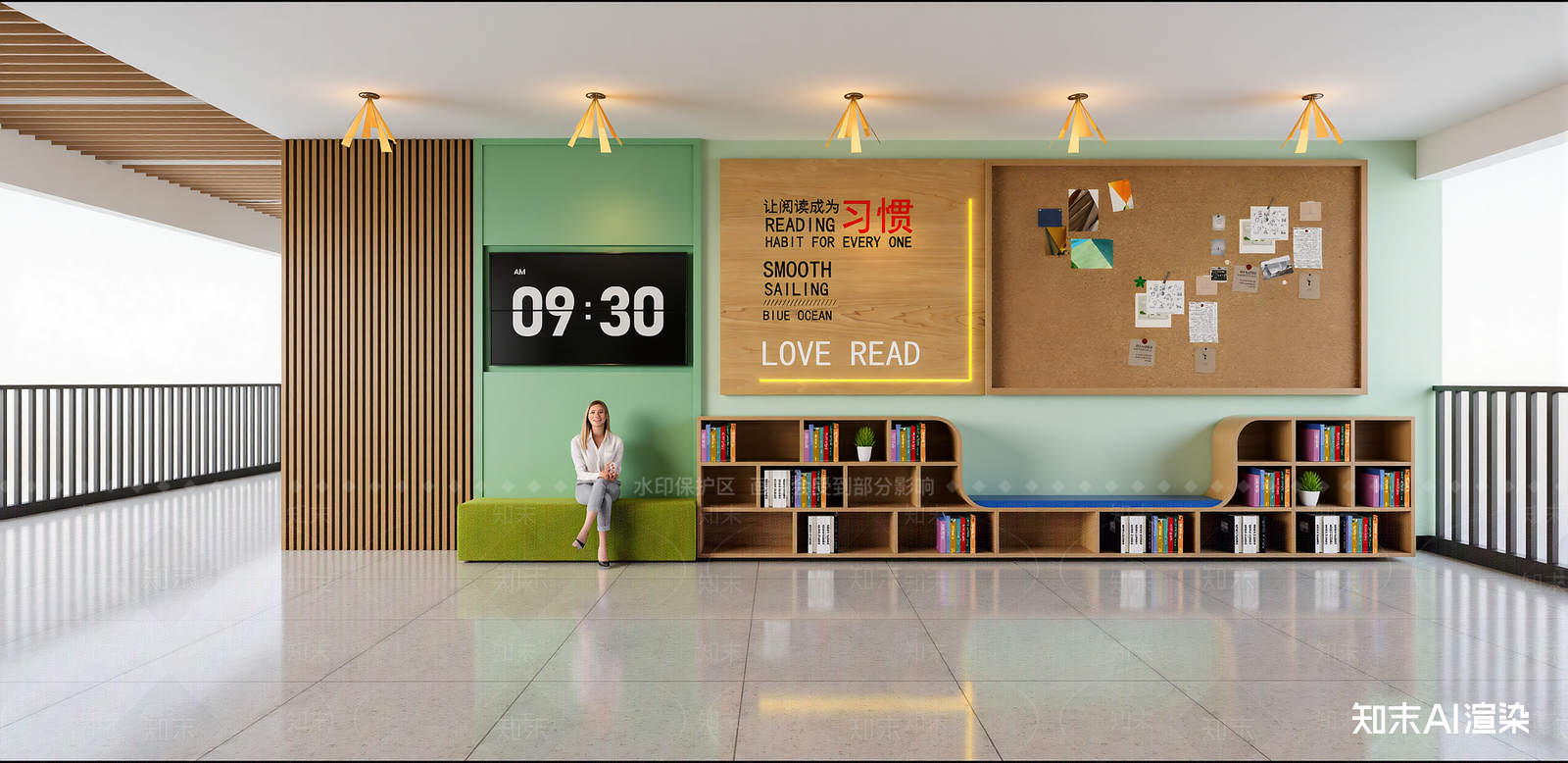 现代其他学校空间SU模型下载【ID:1215934202】