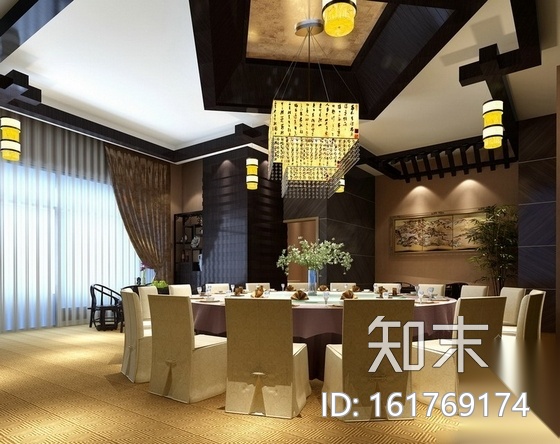 新中式茶餐厅室内装修图cad施工图下载【ID:161769174】