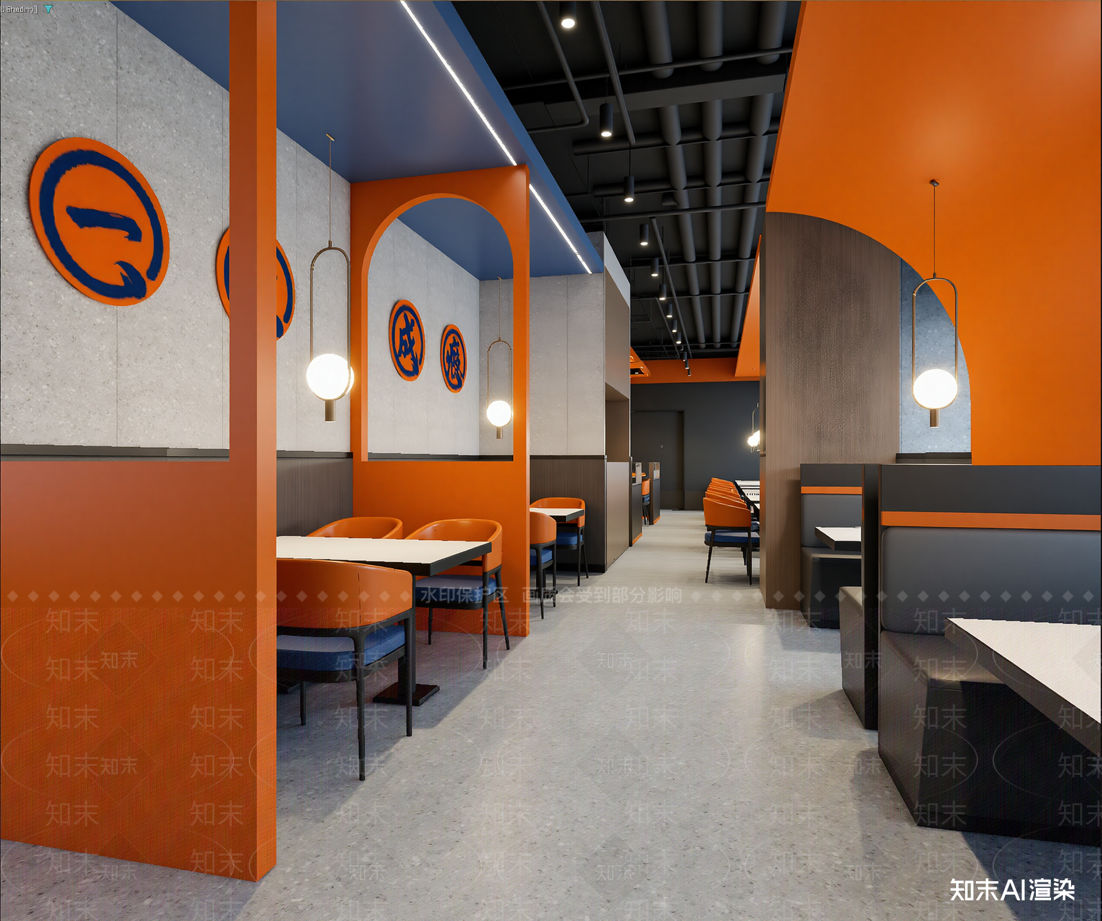 现代快餐店3D模型下载【ID:1213929411】