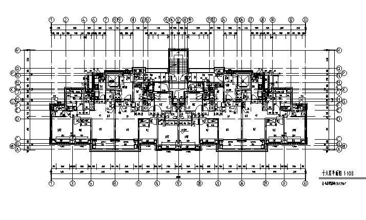 [上海]高层塔式住宅建筑施工图(含SU及结构专业内审资...施工图下载【ID:164873142】