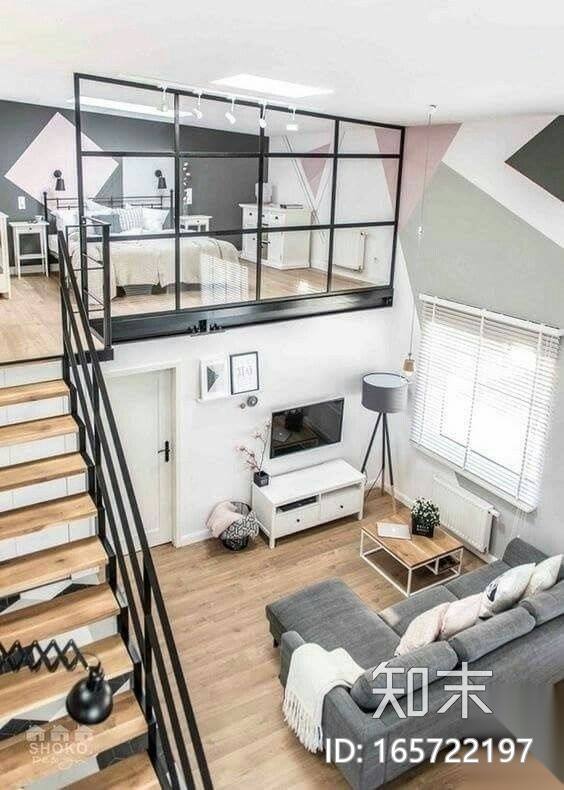 室内装修LOFT设计灵感图-31张cad施工图下载【ID:165722197】