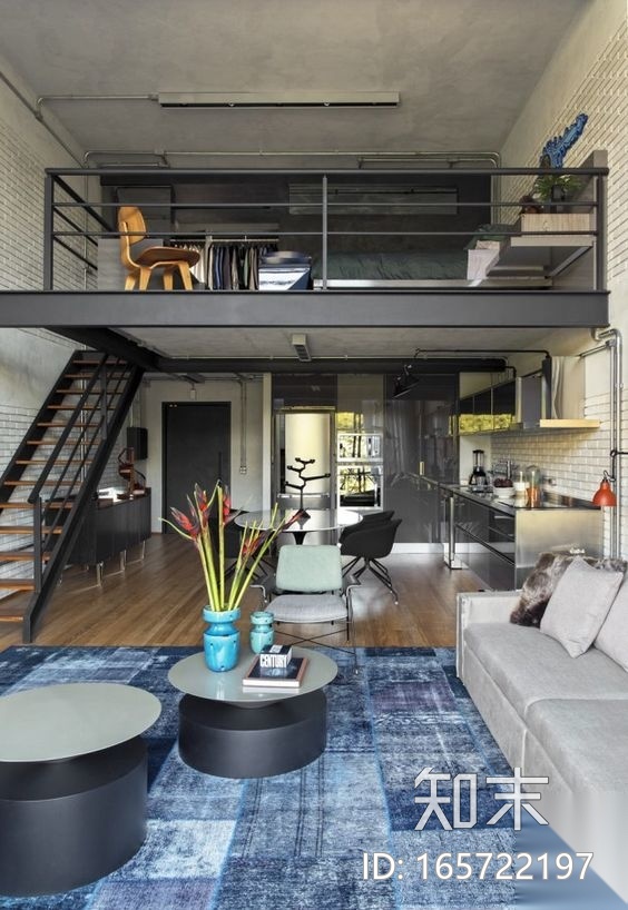 室内装修LOFT设计灵感图-31张cad施工图下载【ID:165722197】