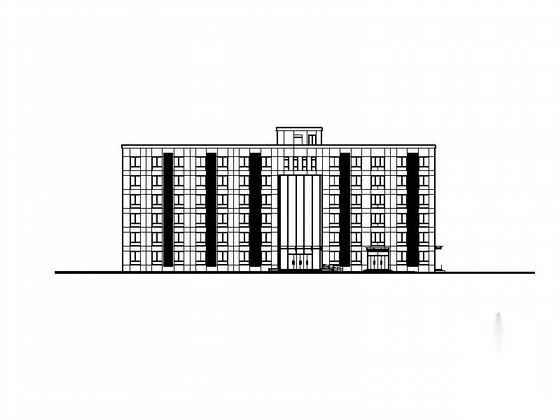 [安徽]六层办公楼建筑施工图(2015年07月图纸)cad施工图下载【ID:167232178】