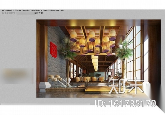 [江苏]某中式风格售楼处室内装修施工图（含方案文本）cad施工图下载【ID:161735170】