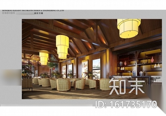 [江苏]某中式风格售楼处室内装修施工图（含方案文本）cad施工图下载【ID:161735170】