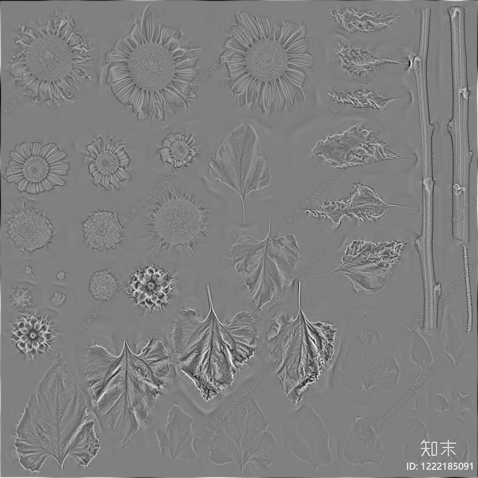 绿植墙贴图下载【ID:1222185091】