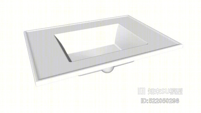 K-779-1陶瓷/印象31“长方形虚荣顶浴室水槽单水龙头孔”SU模型下载【ID:522050298】