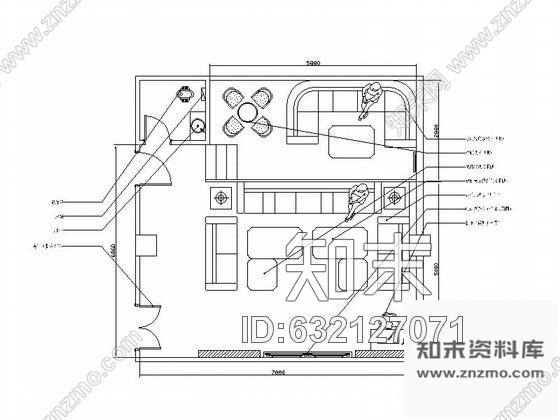 施工图重庆某商务KTV包房F施工图cad施工图下载【ID:632127071】