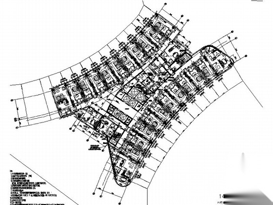 [福建]113米现代风格全球连锁知名酒店建筑施工图（含...cad施工图下载【ID:151512155】