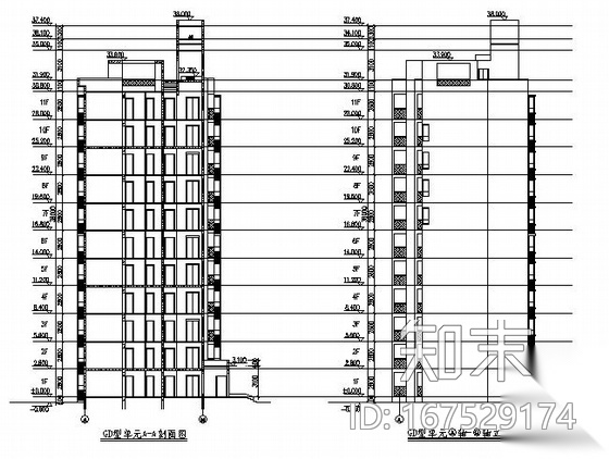 浦江镇120号配套商品房建设J地块1、2号楼建筑方案图cad施工图下载【ID:167529174】