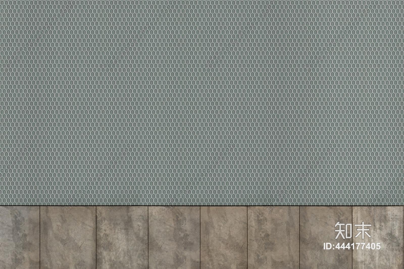 现代简约u形图案冷色装饰壁纸壁画贴图下载【ID:444177405】