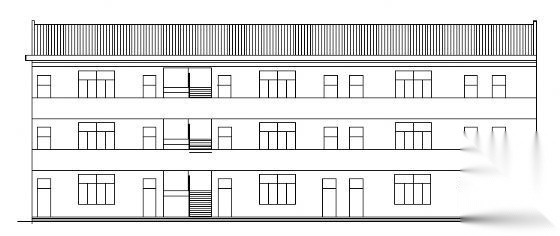 某初级中学教学楼建筑方案图cad施工图下载【ID:151575151】