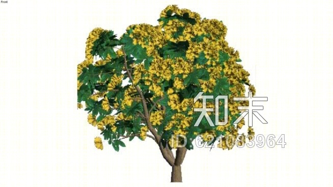 Golden杜鹃SU模型下载【ID:621083964】