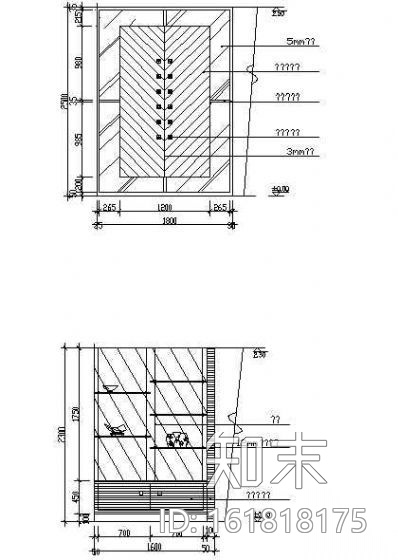 玄关图块cad施工图下载【ID:161818175】